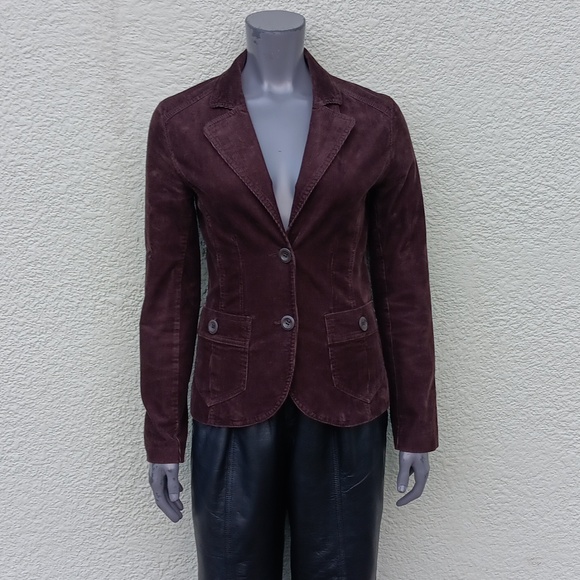 H&M (Hennes & Mauritz) LADIES 98% COTTON LUX COURDUROY (2) BUTTON JACKET - Picture 17 of 17